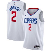 Игровая джерси Kawhi Leonard LA Clippers Nike Unisex 2022/23 Swingman - Association Edition - White