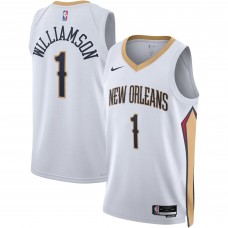 Игровая джерси Zion Williamson New Orleans Pelicans Nike Unisex 2022/23 Swingman - Association Edition - White