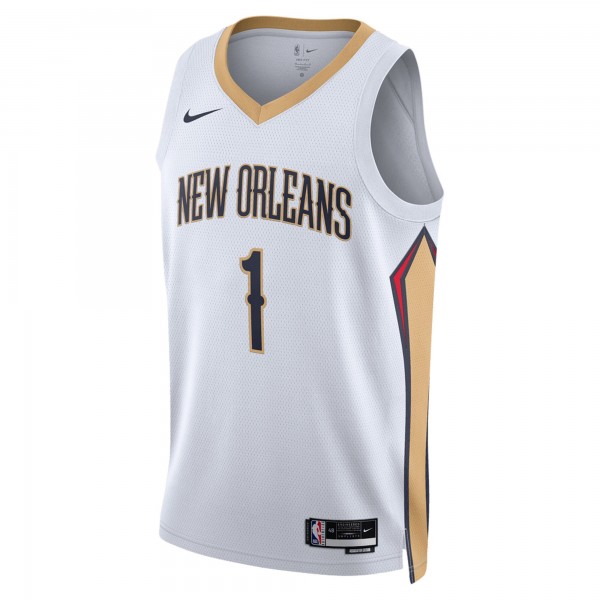 Игровая джерси Zion Williamson New Orleans Pelicans Nike Unisex 2022/23 Swingman - Association Edition - White