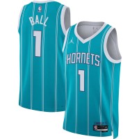 Игровая форма  LaMelo Ball Charlotte Hornets Jordan Brand Unisex 2022/23 Swingman - Icon Edition - Teal