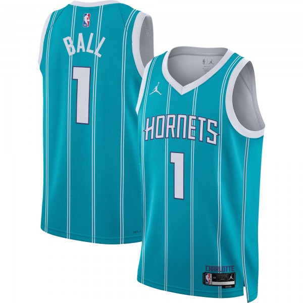 Игровая форма  LaMelo Ball Charlotte Hornets Jordan Brand Unisex 2022/23 Swingman - Icon Edition - Teal