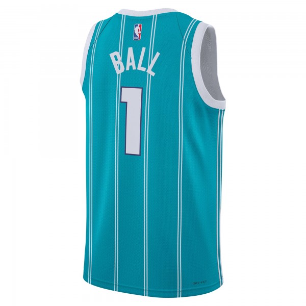Игровая форма  LaMelo Ball Charlotte Hornets Jordan Brand Unisex 2022/23 Swingman - Icon Edition - Teal