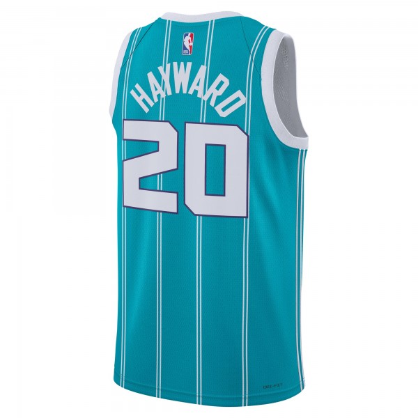 Игровая джерси Gordon Hayward Charlotte Hornets Nike Unisex 2022/23 Swingman - Icon Edition - Teal