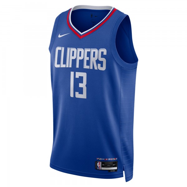 Игровая джерси Paul George LA Clippers Nike Unisex 2022/23 Swingman - Icon Edition - Royal