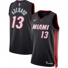 Игровая джерси Bam Adebayo Miami Heat Nike Unisex 2022/23 Swingman - Icon Edition - Black