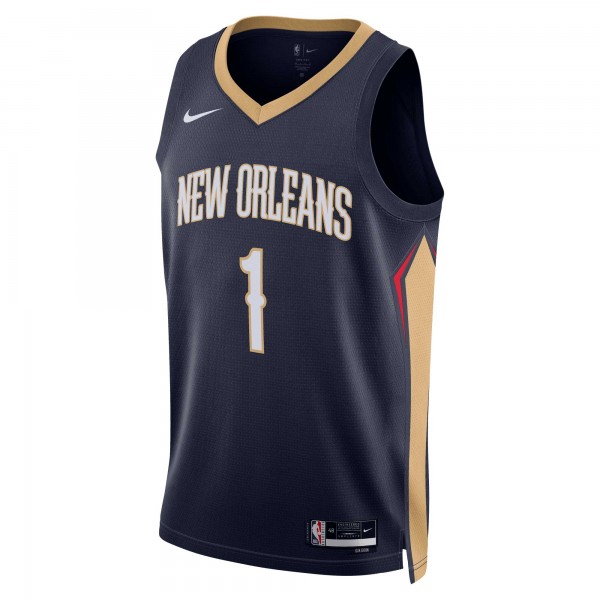 Игровая джерси Zion Williamson New Orleans Pelicans Nike Unisex 2022/23 Swingman - Icon Edition - Navy