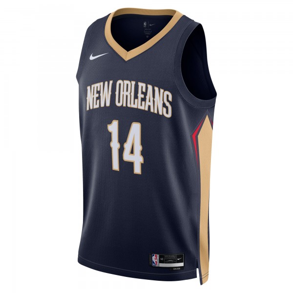 Игровая джерси Brandon Ingram New Orleans Pelicans Nike Unisex 2022/23 Swingman - Icon Edition - Navy