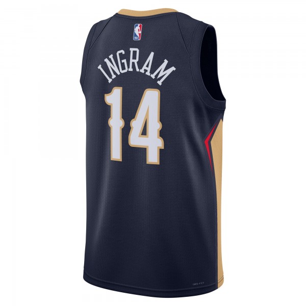 Игровая джерси Brandon Ingram New Orleans Pelicans Nike Unisex 2022/23 Swingman - Icon Edition - Navy