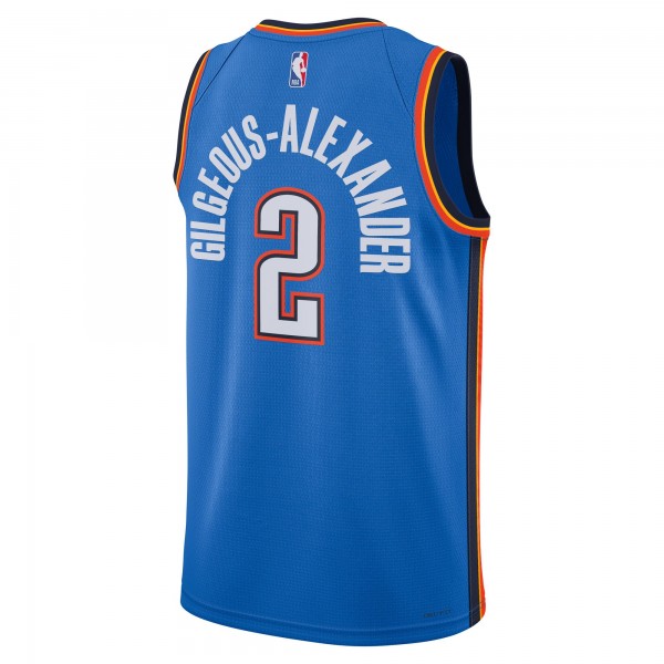 Игровая джерси Shai Gilgeous-Alexander Oklahoma City Thunder Nike Unisex 2022/23 Swingman - Icon Edition - Blue