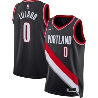 Игровая форма  Damian Lillard Portland Trail Blazers Nike Unisex 2022/23 Swingman - Icon Edition - Black