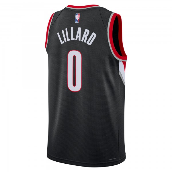 Игровая форма  Damian Lillard Portland Trail Blazers Nike Unisex 2022/23 Swingman - Icon Edition - Black