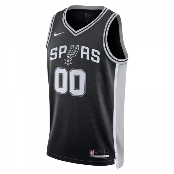 Игровая именная майка San Antonio Spurs Nike Unisex 2022/23 Swingman Black - Icon Edition