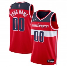 Игровая именная майка Washington Wizards Nike Unisex 2022/23 Swingman Red - Icon Edition