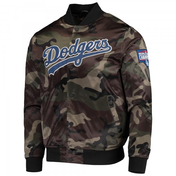 Куртка на кнопках Los Angeles Dodgers Pro Standard Satin - Camo