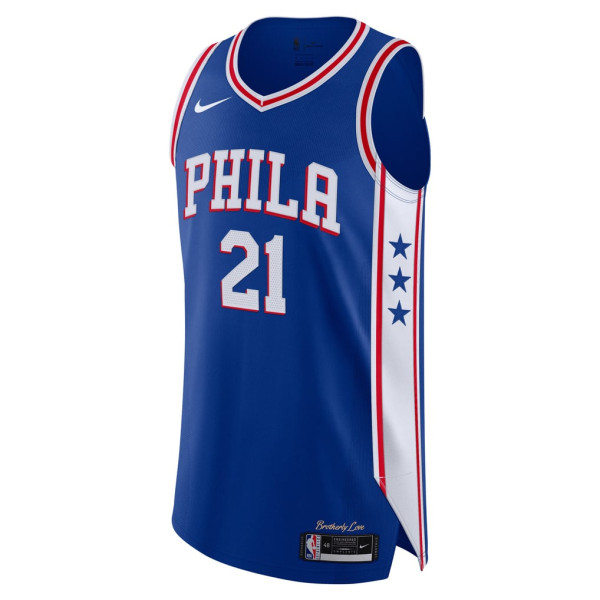 Джерси Philadelphia 76ers Joel Embiid Nike Royal Authentic - Icon Edition