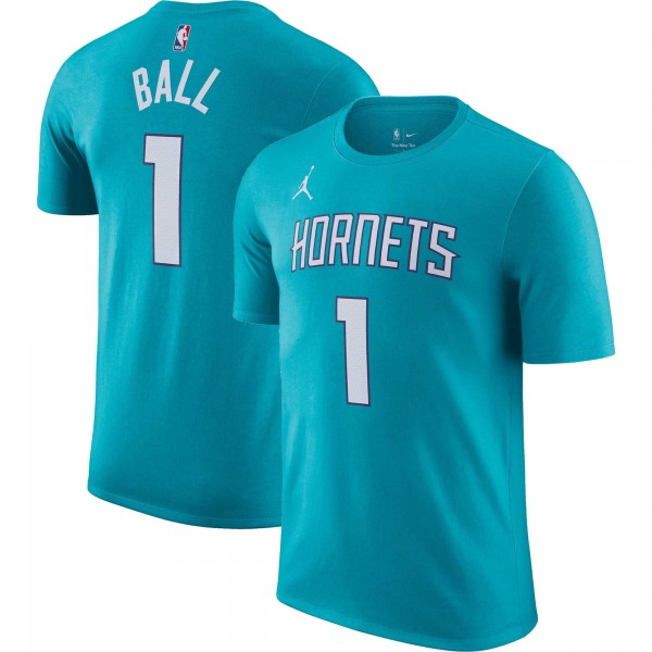 Именная футболка LaMelo Ball Charlotte Hornets Nike Icon 2022/23 - Teal