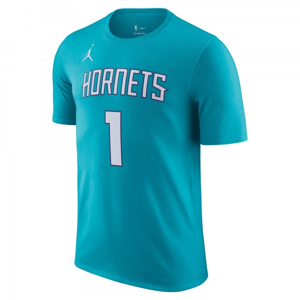 Именная футболка LaMelo Ball Charlotte Hornets Nike Icon 2022/23 - Teal