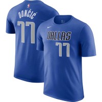 Именная футболка Luka Doncic Dallas Mavericks Nike Icon 2022/23 Performance - Blue
