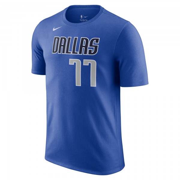 Именная футболка Luka Doncic Dallas Mavericks Nike Icon 2022/23 Performance - Blue