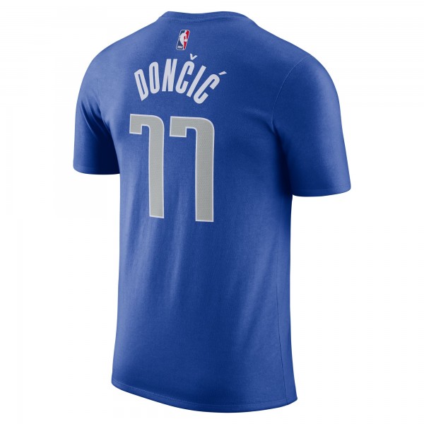 Именная футболка Luka Doncic Dallas Mavericks Nike Icon 2022/23 Performance - Blue
