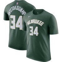 Именная футболка Giannis Antetokounmpo Milwaukee Bucks Nike Icon 2022/23 - Hunter Green