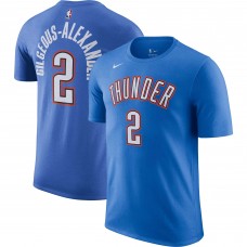 Футболка Shai Gilgeous-Alexander Oklahoma City Thunder Nike Icon 2022/23 Performance - Blue