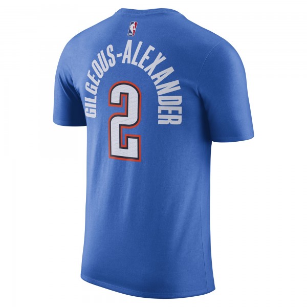Футболка Shai Gilgeous-Alexander Oklahoma City Thunder Nike Icon 2022/23 Performance - Blue