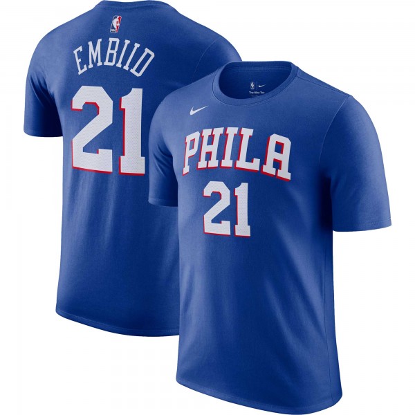 Футболка Joel Embiid Philadelphia 76ers Nike Icon 2022/23 - Royal