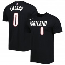 Именная футболка Damian Lillard Portland Trail Blazers Nike Icon 2022/23 Performance - Black