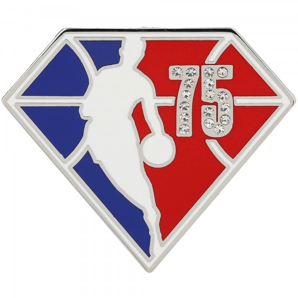 NBA WinCraft 75th Anniversary Commemorative Crystal Pin