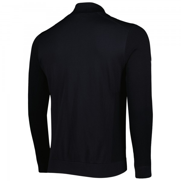 Кофта на короткой молнии Brooklyn Nets Levelwear Black Nano Engineered Knit Fabric