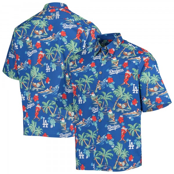 Los Angeles Dodgers Reyn Spooner Royal Holiday Button-Up Shirt
