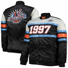 Mitchell & Ness Black Big & Tall Hardwood Classics 1997 NBA All-Star Game Heavyweight Satin Full-Snap Jacket