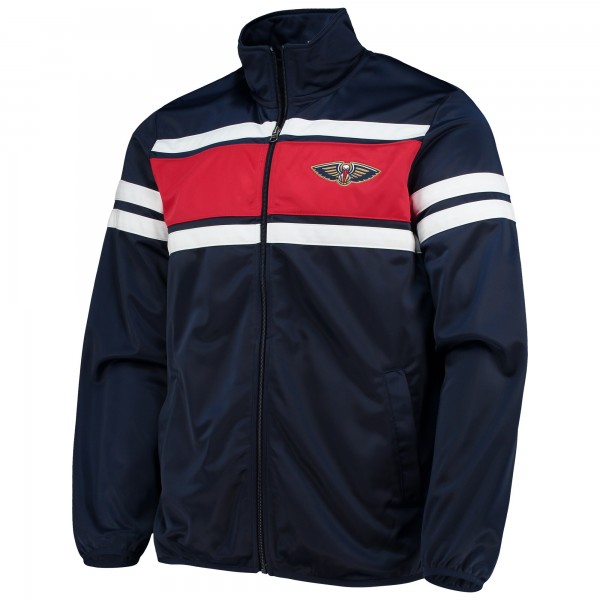 Кофта на молнии New Orleans Pelicans G-III Sports by Carl Banks Power Pitcher Full-Zip Track - Navy