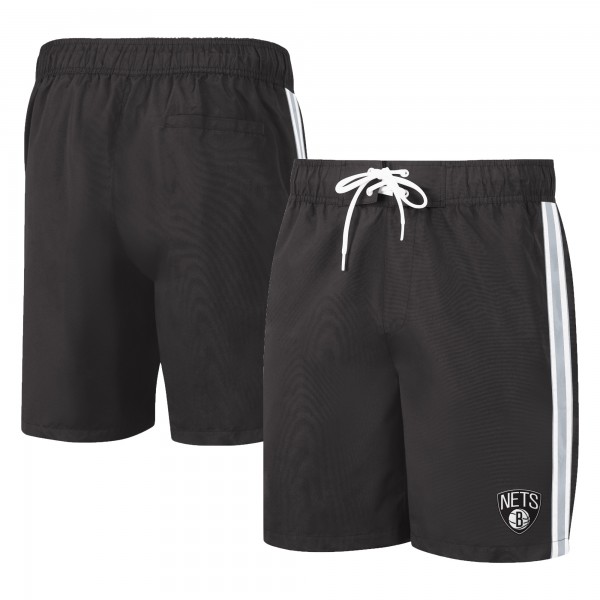 Шорты для плавания Brooklyn Nets G-III Sports by Carl Banks Sand Beach Volley Swim - Black/Gray