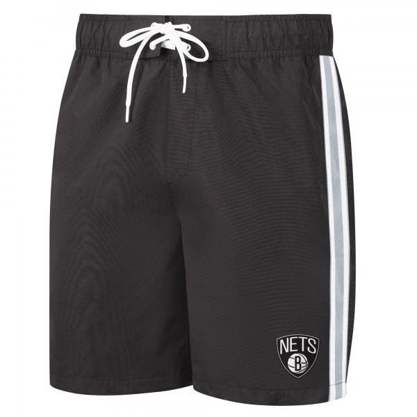 Шорты для плавания Brooklyn Nets G-III Sports by Carl Banks Sand Beach Volley Swim - Black/Gray