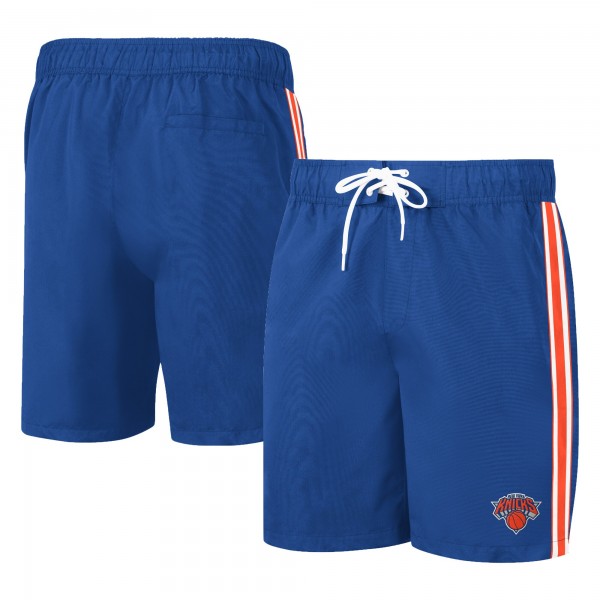 Шорты для плавания New York Knicks G-III Sports by Carl Banks Sand Beach Volley Swim - Blue/Orange