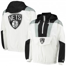 Куртка на короткой молнии Brooklyn Nets Starter Striker Crinkle - White