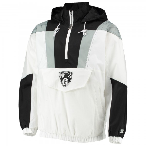 Куртка на короткой молнии Brooklyn Nets Starter Striker Crinkle - White