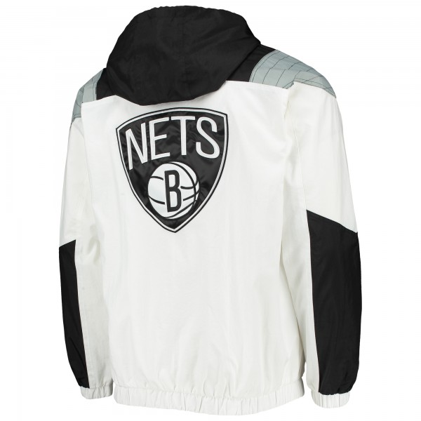 Куртка на короткой молнии Brooklyn Nets Starter Striker Crinkle - White