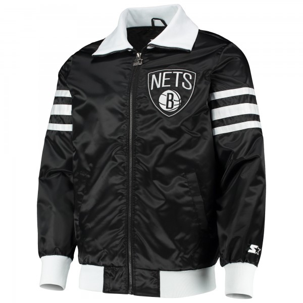 Куртка на молнии Brooklyn Nets Starter The Captain II Varsity - Black