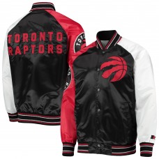 Куртка на кнопках Toronto Raptors Starter Reliever Varsity Satin Raglan - Black/Red
