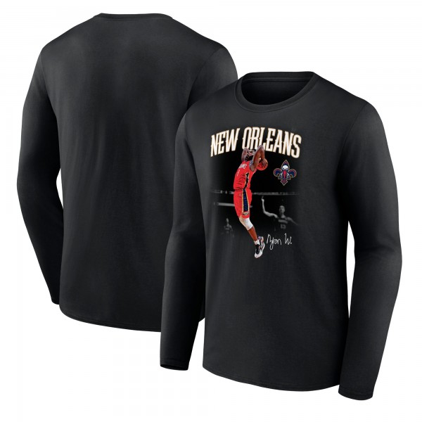 Футболка с длинным рукавом Zion Williamson New Orleans Pelicans Charge - Black