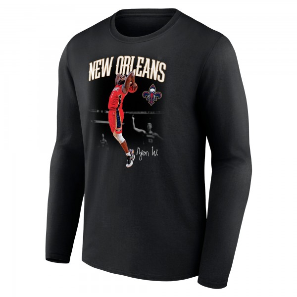 Футболка с длинным рукавом Zion Williamson New Orleans Pelicans Charge - Black