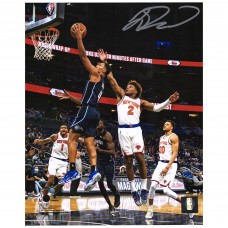 Autographed Orlando Magic Jalen Suggs Fanatics Authentic 8 x 10 Black Jersey Layup Photograph