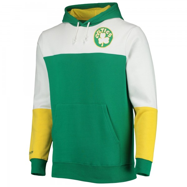 Толстовка Boston Celtics Mitchell & Ness Hardwood Classics 2008 NBA Finals Fusion 2.0 Colorblock - Kelly Green