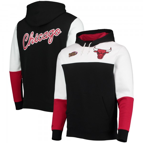 Толстовка Chicago Bulls Mitchell & Ness Hardwood Classics 1996 NBA Finals Fusion 2.0 Colorblock - Black