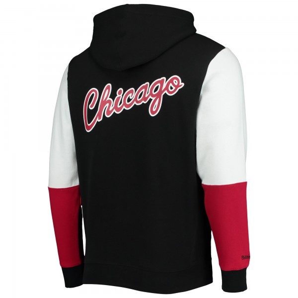 Толстовка Chicago Bulls Mitchell & Ness Hardwood Classics 1996 NBA Finals Fusion 2.0 Colorblock - Black