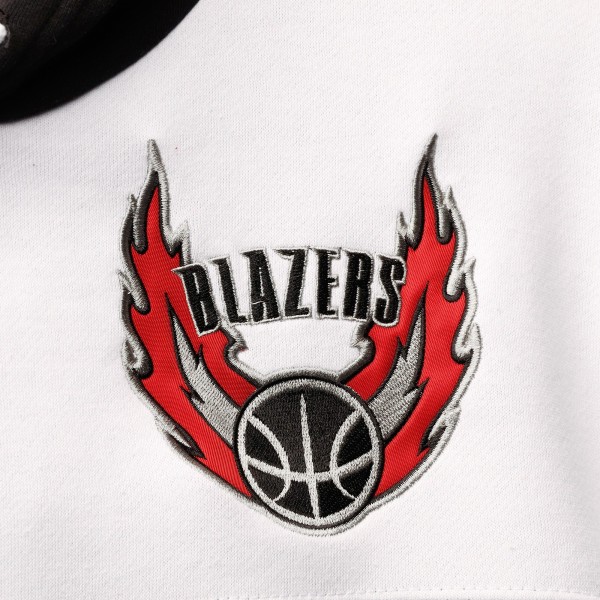Толстовка Portland Trail Blazers Mitchell & Ness Hardwood Classics Fusion 2.0 Colorblock - Black