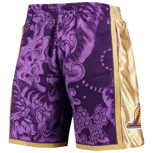 Шорты Los Angeles Lakers Mitchell & Ness Hardwood Classics Lunar New Year Swingman - Purple